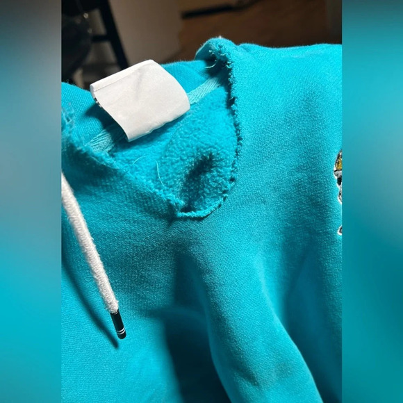 Goat USA Pullover Turquoise Hoodie Size: Small - Picture 4 of 11